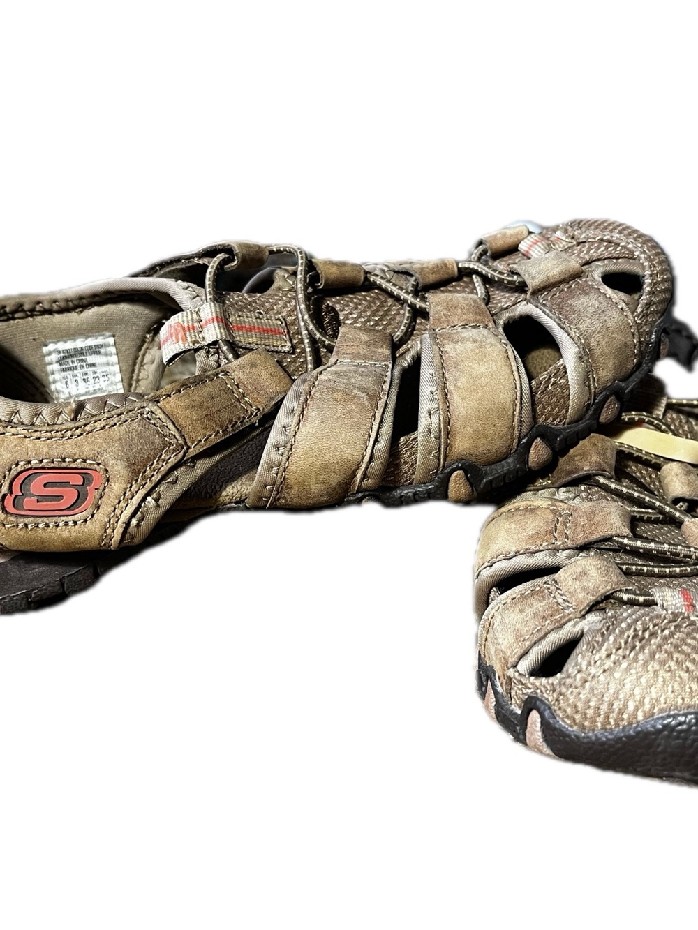 Skechers womens Tan Brown Outdoor Fisherman Sandals